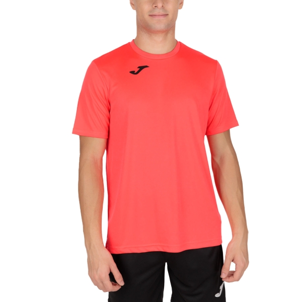 Men's Running T-Shirt Joma Combi Classic TShirt  Coral Fluor 100052.040