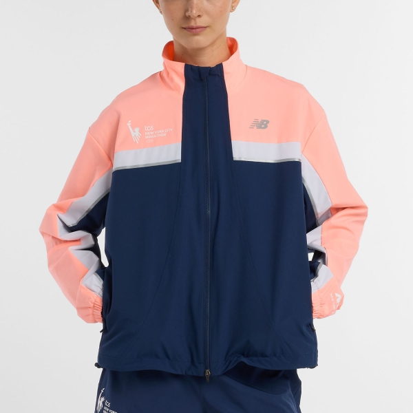 Giacca Running Donna New Balance NYC Marathon Jacket  NB Navy WJ53250MNNY