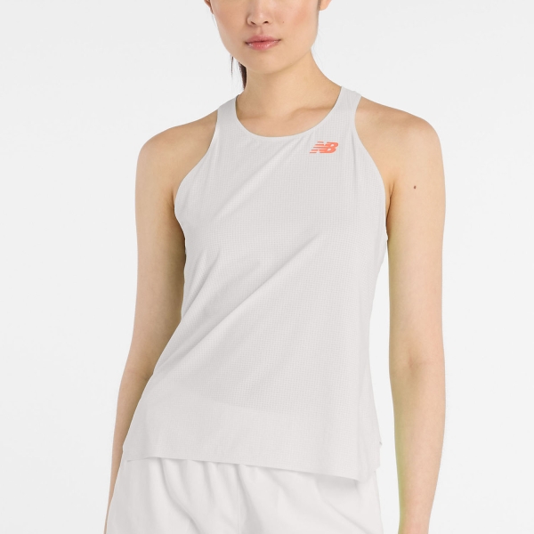 Women's Running Tank New Balance Race Day Ultra Light Tank  Grey Matter WT51250GYM