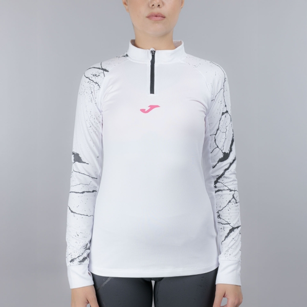 Women's Running Shirt Joma RNight Graphic Shirt  White/Black 902405.201