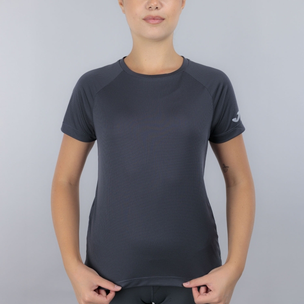 Women's Running T-Shirts Joma RNight Pro Logo TShirt  Dark Gray 902661.110