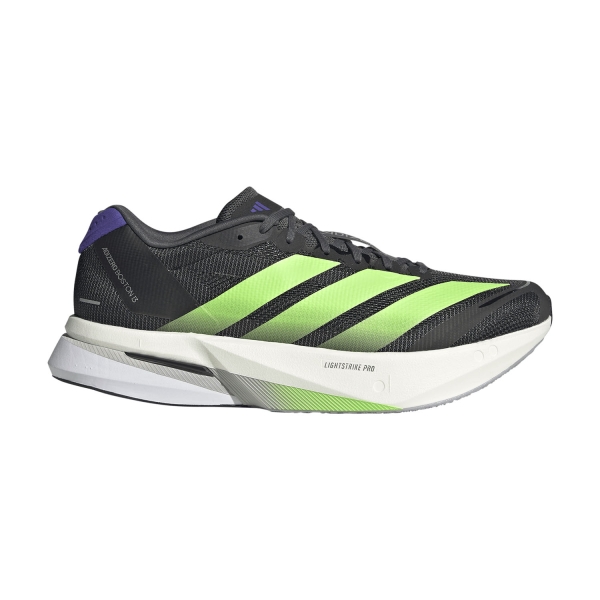 Men's Performance Running Shoes adidas ADIZERO Boston 13  Core Black/Lime Burst/Energy Ink JQ1670