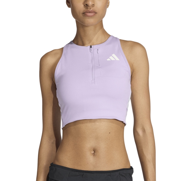 Women's Running Tank adidas ADIZERO Top  Powder Plum JV7175