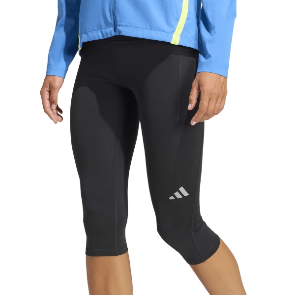 Women's Running Tights adidas adi365 CLIMACOOL 3/4 Tights  Black KA0127