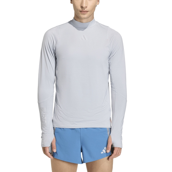 Men's Running Shirt adidas ADIZERO Ekiden Shirt  Halo Silver KB1510