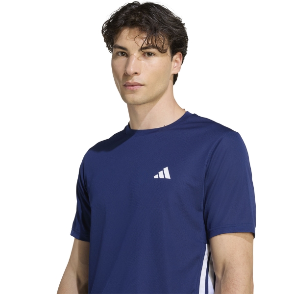 adidas Essentials Base T-Shirt - Dark Blue/White