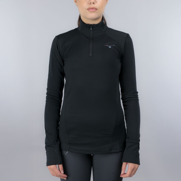 Maglia Running Donna Mizuno Active Warmalite Shirt  Black J2GCC70509