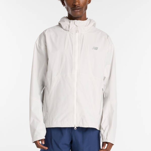 Giacca Running Uomo New Balance Better Run Waterproof Jacket  Grey Matter MO53207GYM