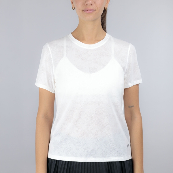 Women's Running T-Shirts Under Armour Launch Logo TShirt  White 60050960100