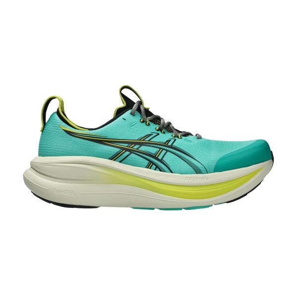 Men's Neutral Running Shoes ASICS GEL Nimbus 28 TR  Aurora Green/Black 1011C216300