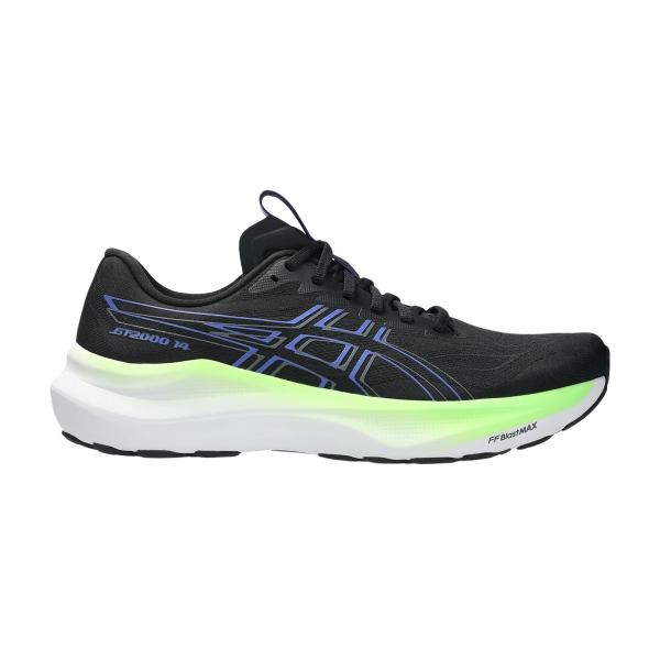 Men's Structured Running Shoes ASICS GT 2000 14  Black/Cobalt Burst 1011C056004