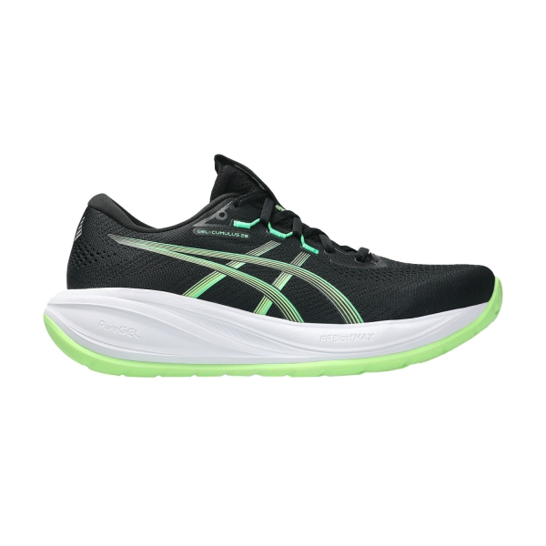 Men's Neutral Running Shoes ASICS GEL Cumulus 28  Black/Illuminate Green 1011C143001
