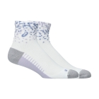 ASICS Performance Quarter Pro Logo Socks - Brilliant White/Lilac Hint/Bluebell