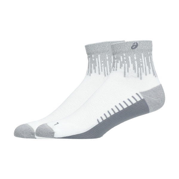 ASICS Performance Run Quarter Pro Calcetines - Brillant White/Silver Reflective