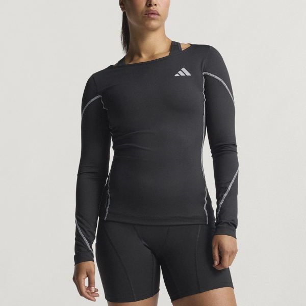 Maglia Running Donna adidas ADIZERO Shirt  Black JN9388