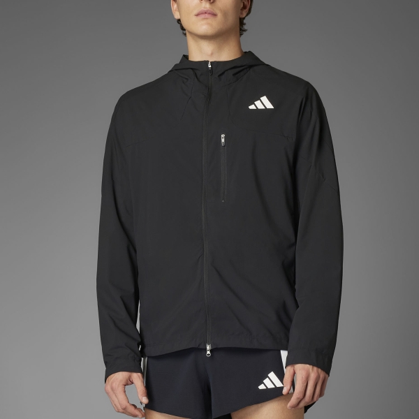 Men's Running Jacket adidas ADIZERO Logo Jacket  Black IX8988