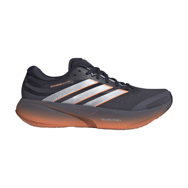 Men's Structured Running Shoes adidas Supernova Solution 3  Aurora Onix/Silver Metallic/Lucid Orange JQ5907