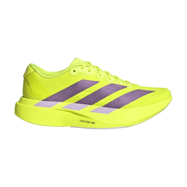 Women's Performance Running Shoes adidas ADIZERO Evo SL WOVEN  Solar Yellow/Aurora Plum/Powder Plum JR4731