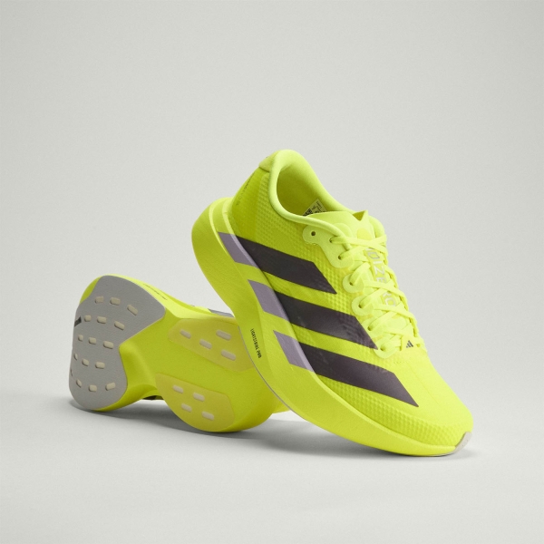adidas ADIZERO Evo SL WOVEN - Solar Yellow/Aurora Plum/Powder Plum