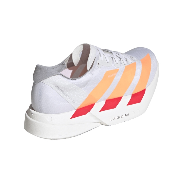 adidas ADIZERO adios Pro 4 - FTWR White/Beam Orange/Lucid Red