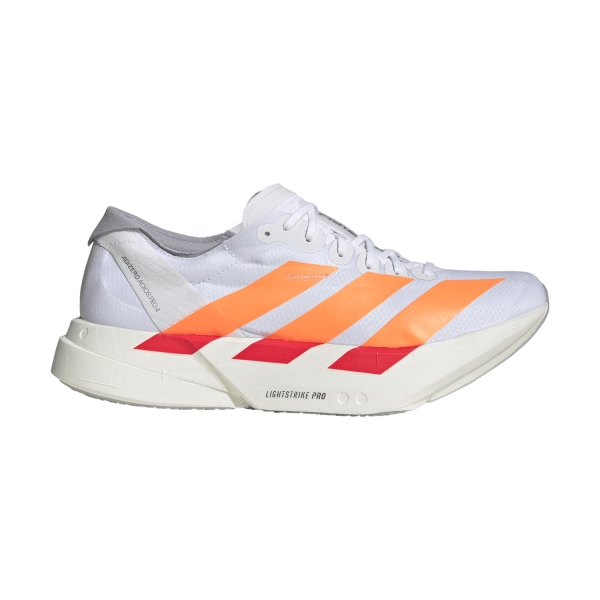 Men's Performance Running Shoes adidas ADIZERO adios Pro 4  FTWR White/Lucid Orange/Lucid Red JR7088