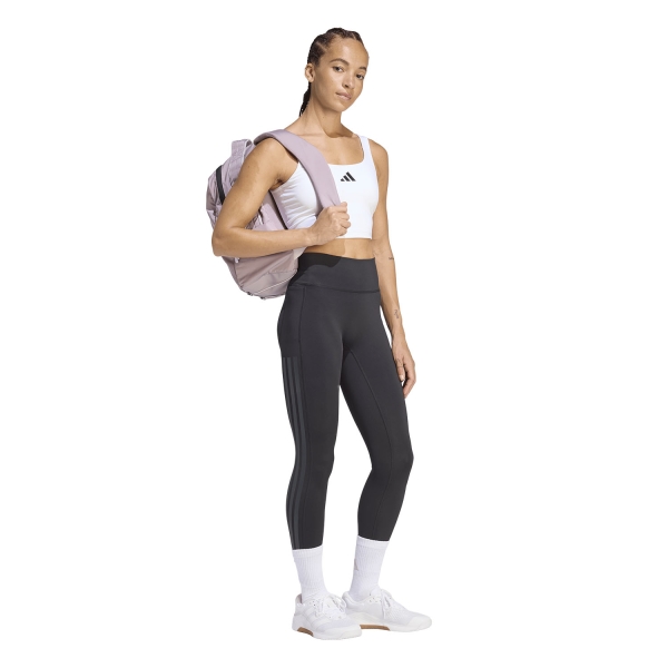 adidas Optime 3 Stripes 7/8 Tights - Black