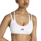 adidas Optime Workout Strappy Sports Bra - White