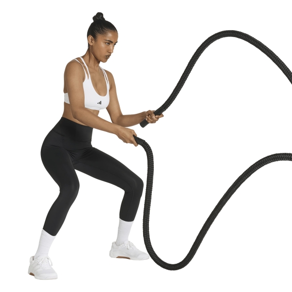 adidas Optime Workout Strappy Sports Bra - White