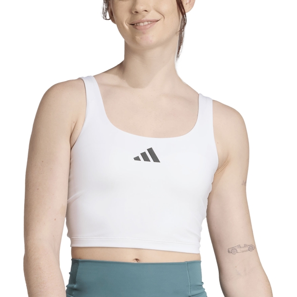 Women's Fitness & Training Tank adidas Optime Workout Top  White JZ6028