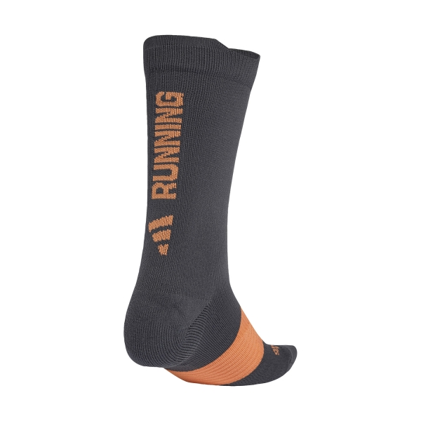 adidas RUNxGRAPHIC Socks - Carbon/Dusky Orange