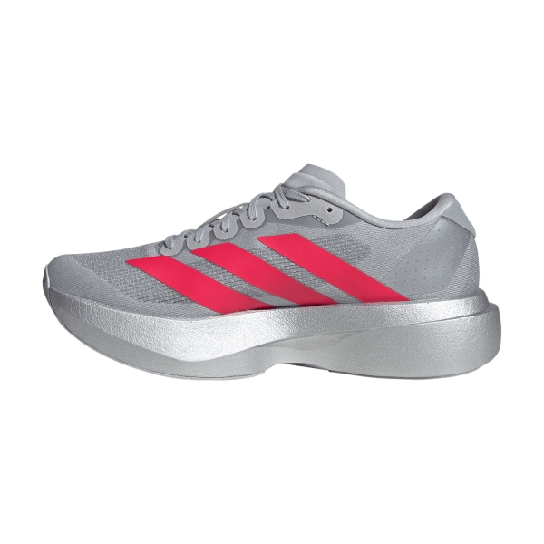 adidas ADIZERO Evo SL - Silver Metallic/Lucid Red/Iron Metallic