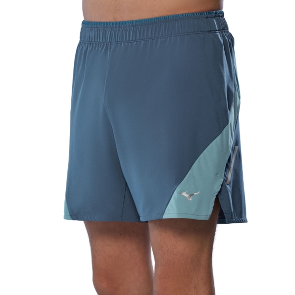 Men's Running Shorts Mizuno Alpha DryLite 5.5in Shorts  Vintage Indigo J2GBC00505