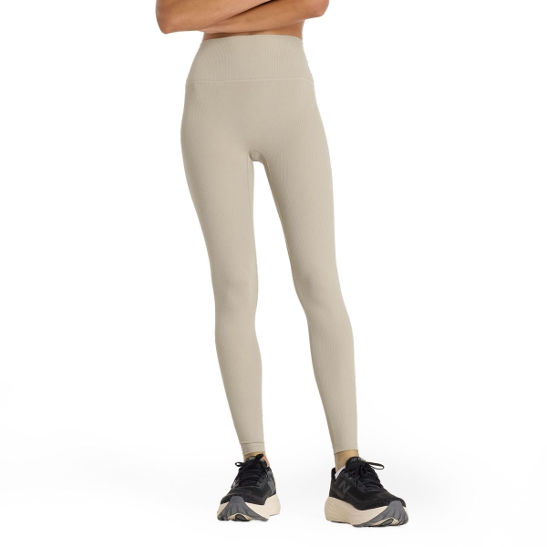 Pants e Tights Fitness e Training Donna New Balance Ribbed Tights  Arid Stone WP53152ADS