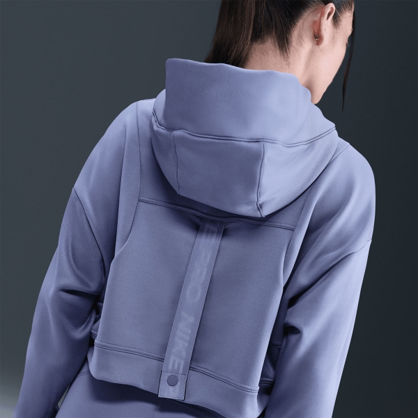 Nike Pro Therma-FIT Hoodie - World Indigo/White