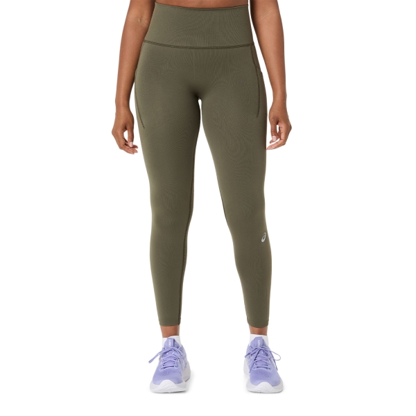 Women's Running Tights ASICS Road Tights  Dark Olive 2012D276300