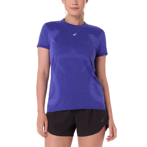 Women's Running T-Shirts ASICS Road Pro TShirt  Cobalt Burst/Eggplant 2012D292401