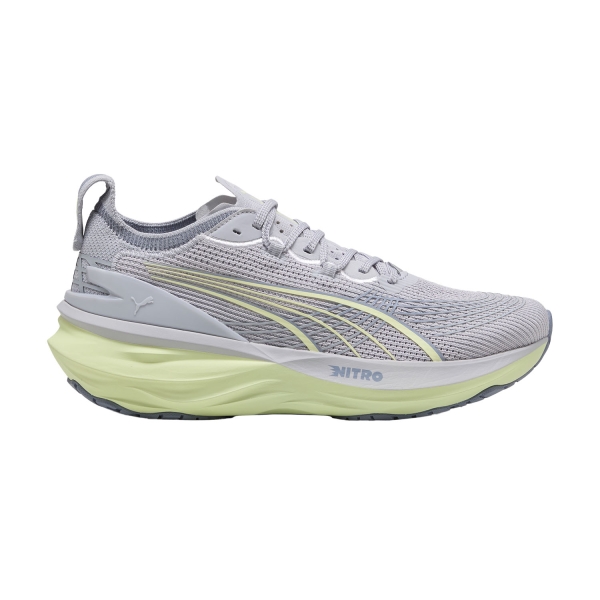 Men's Structured Running Shoes Puma ForeverRun NITRO 2  Vibrant Silver/Apple Spritz 31010921
