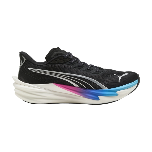 Men's Performance Running Shoes Puma Deviate NITRO 4  Black/Flat Dark Gray/Silver 31212305