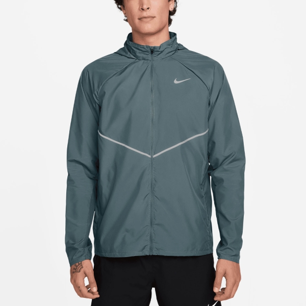 Men's Running Jacket Nike Repel Miler UV Jacket  Mineral Slate/Reflective Silver IF2369382