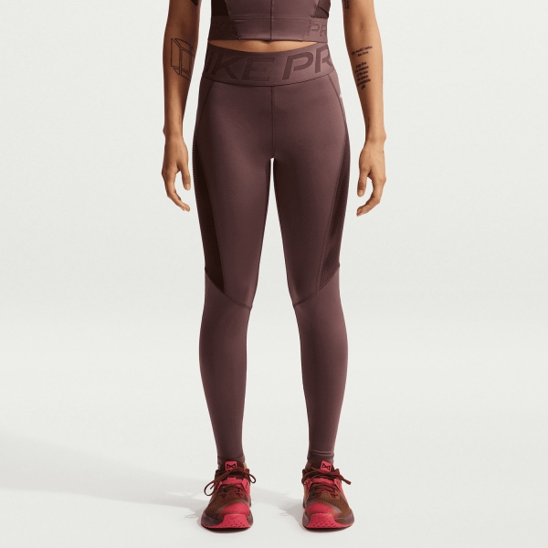 Women's Running Tights Nike Pro Sculpt 7/8 Tights  Tattoo/Burgundy Crush/White IB9144502