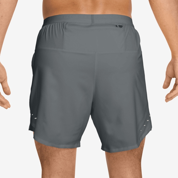 Nike Stride 2 in 1 7in Shorts - Smoke Grey/Reflective Silver