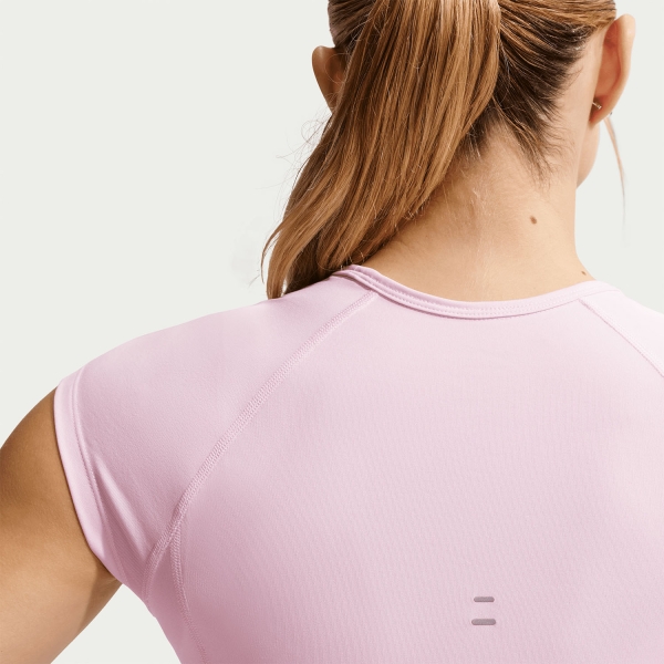 Nike Tempo Swoosh Dri-FIT T-Shirt - Pink Foam/Photon Dust/White