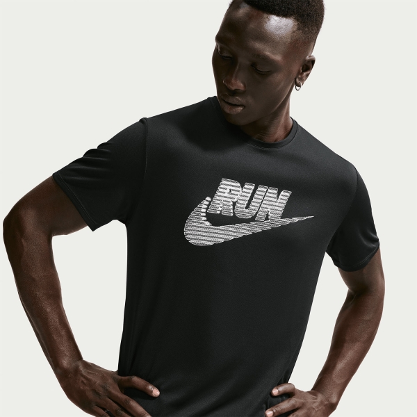 Nike Miler Energy Camiseta - Black/White
