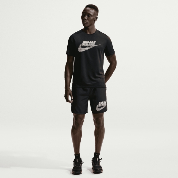 Nike Miler Energy Camiseta - Black/White