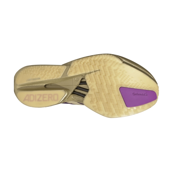 adidas ADIZERO adios Pro 4 - Sand/Rich Purple/Gold Metallic
