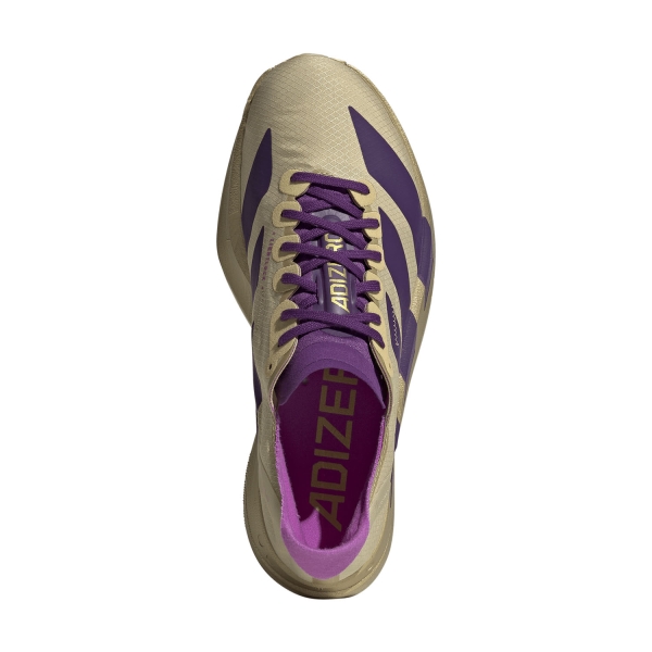 adidas ADIZERO adios Pro 4 - Sand/Rich Purple/Gold Metallic