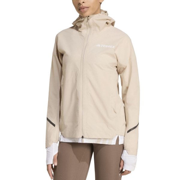 Giacca Trail Running Donna adidas Terrex Xperior Giacca  Wonder Taupe JZ1112