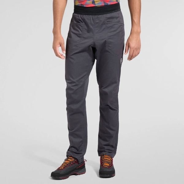 Men's Outdoor Shorts and Pants La Sportiva Roots Pants  Onyx/Chalk ZACP069G19W04