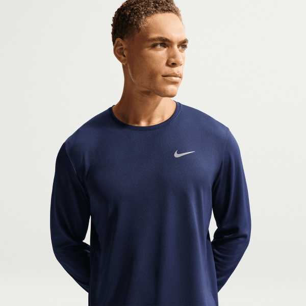Nike Dri-FIT UV Miler Camisa - Midnight Navy/Reflective Silver
