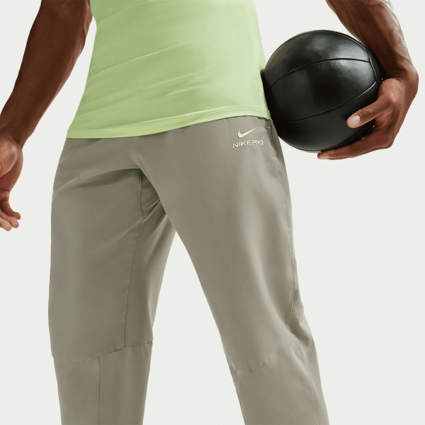 Nike Pro Dri-FIT Pantaloni - Light Army/Light Liquid Lime